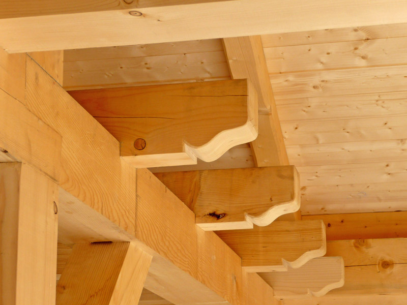 Robert Baz Construction de chalets poteaux poutres près des Contamines Montjoie